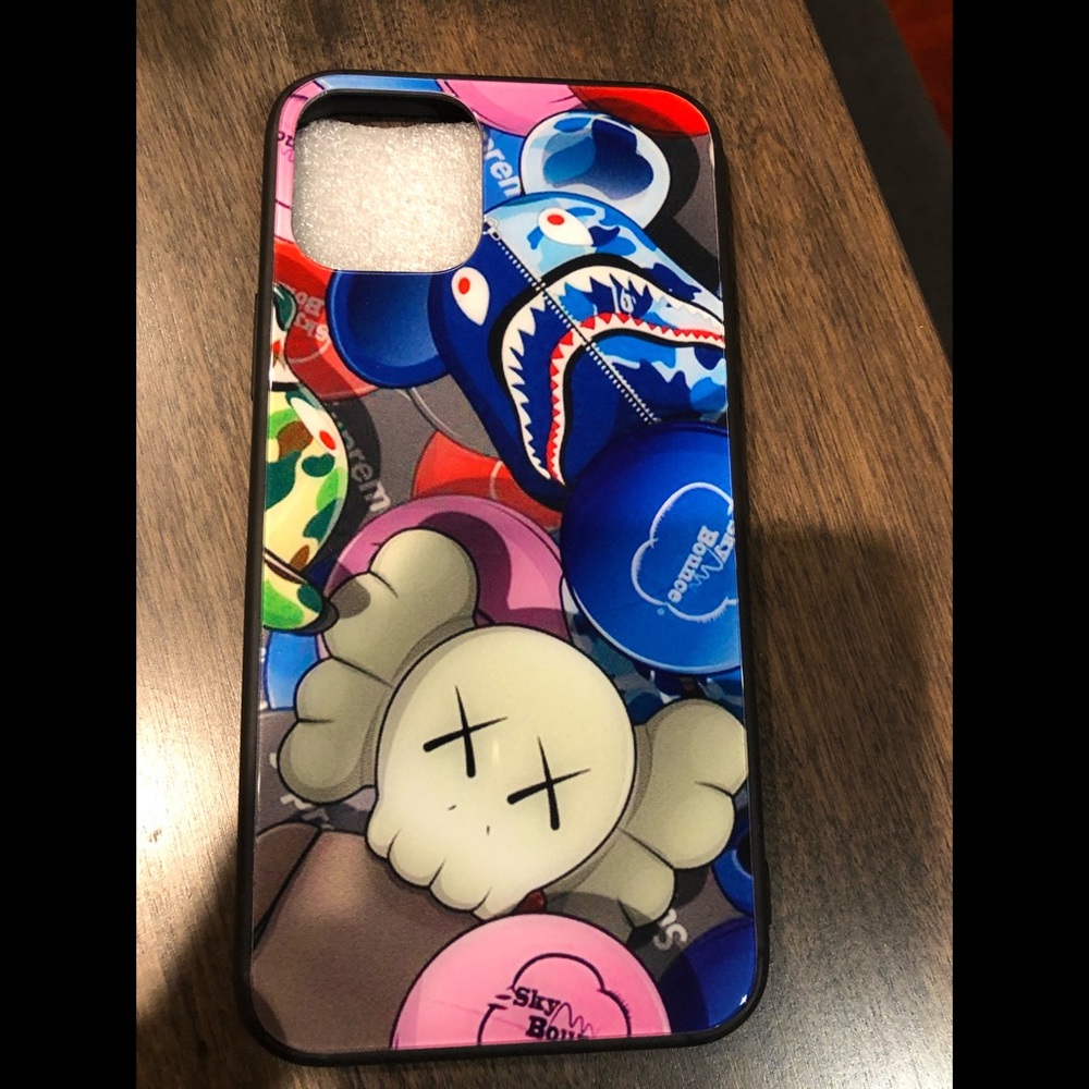 Bearbrick BAPE & Kaws inspired IPhone 11 Case
